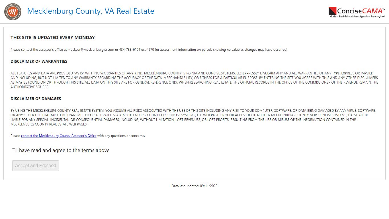 Mecklenburg County, VA - Official Real Estate Data